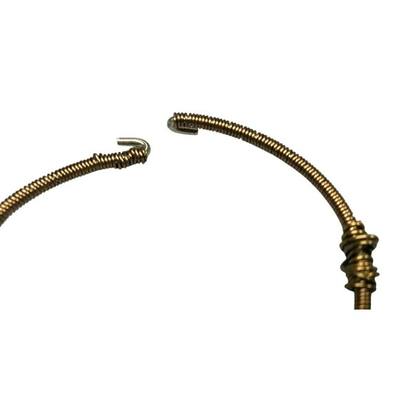 Handcrafted Wire Wrapped Tassel & Stone Keychain With Hook Closure - Picture 4 of 6